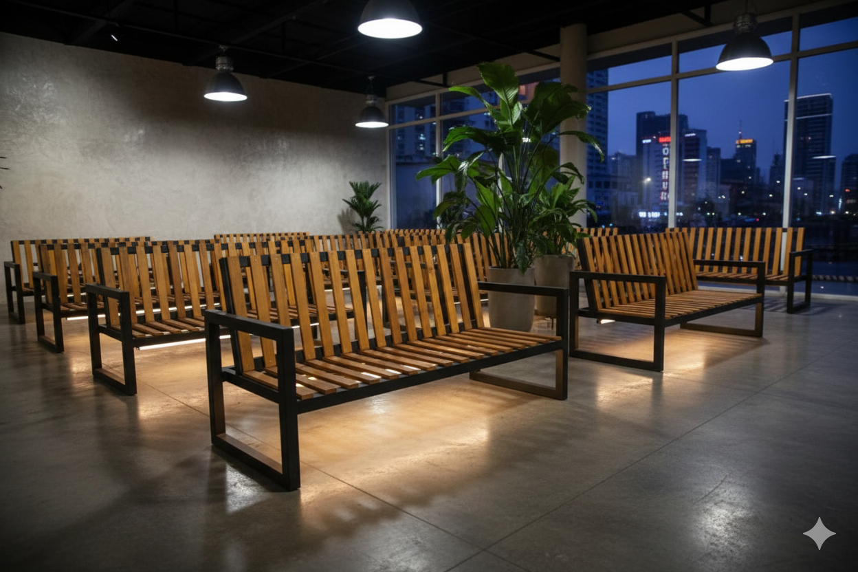 Muebles de Hierro y Madera - Fabricación en herrería